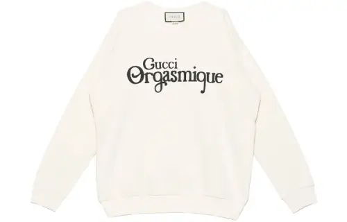 GUCCI Sweatshirts Unisex White Crew Neck Moderate Regular