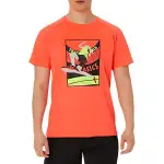 ASICS Running T Shirt Unisex Sunrise Red
