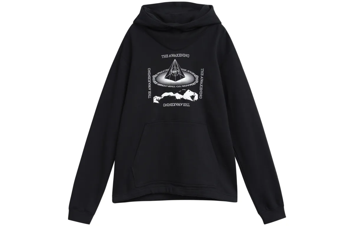 Nike Sweatshirts Men's Black Hooded Moderate Regular