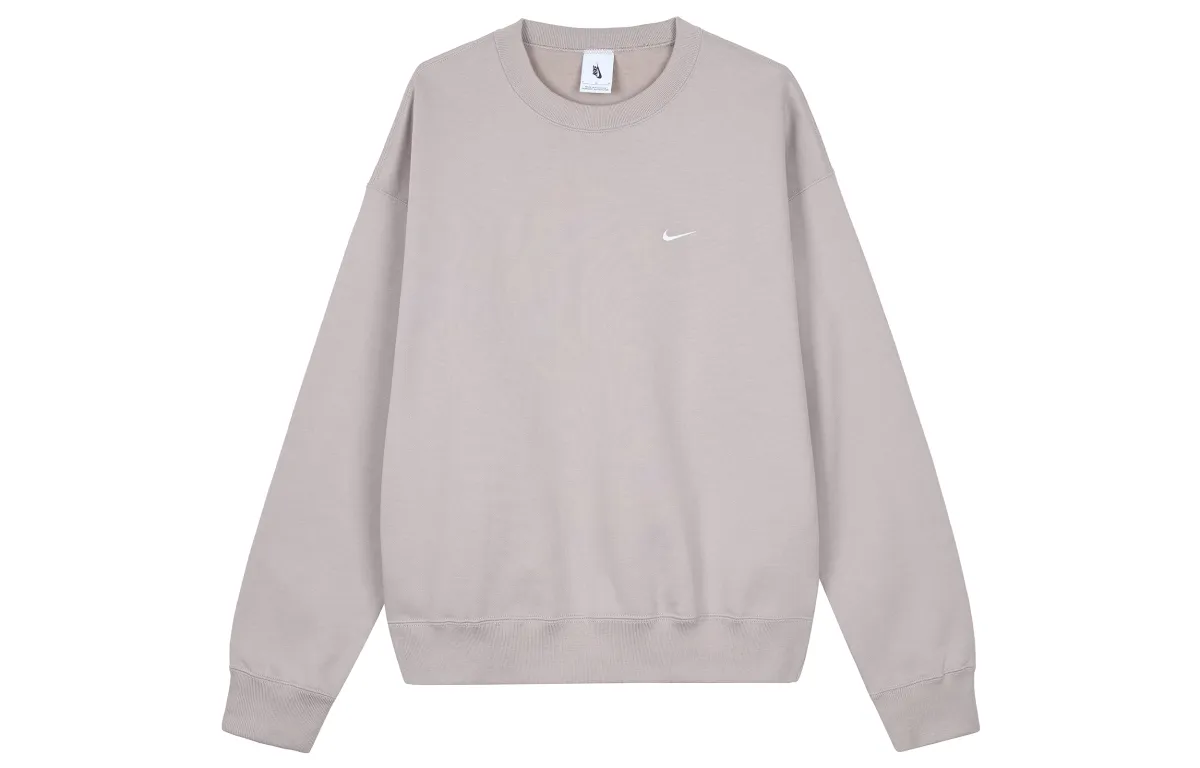 Nike Sweatshirts Men's Malt Yellow Crew Neck Moderate Straight Fit