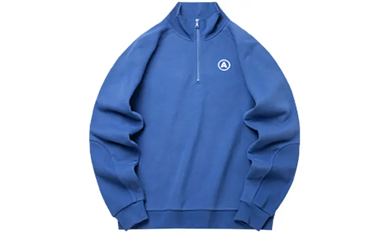 ANTA Sweatshirts Unisex Holiday Blue Stand Collar Moderate