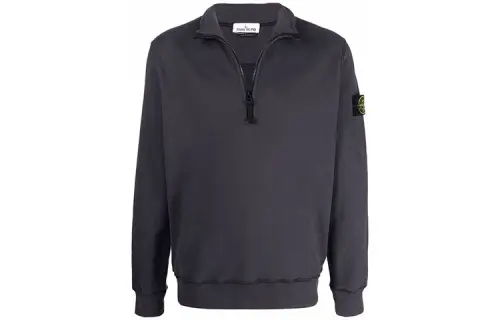 STONE ISLAND Sweatshirts Men's Gray Stand Collar Moderate Other