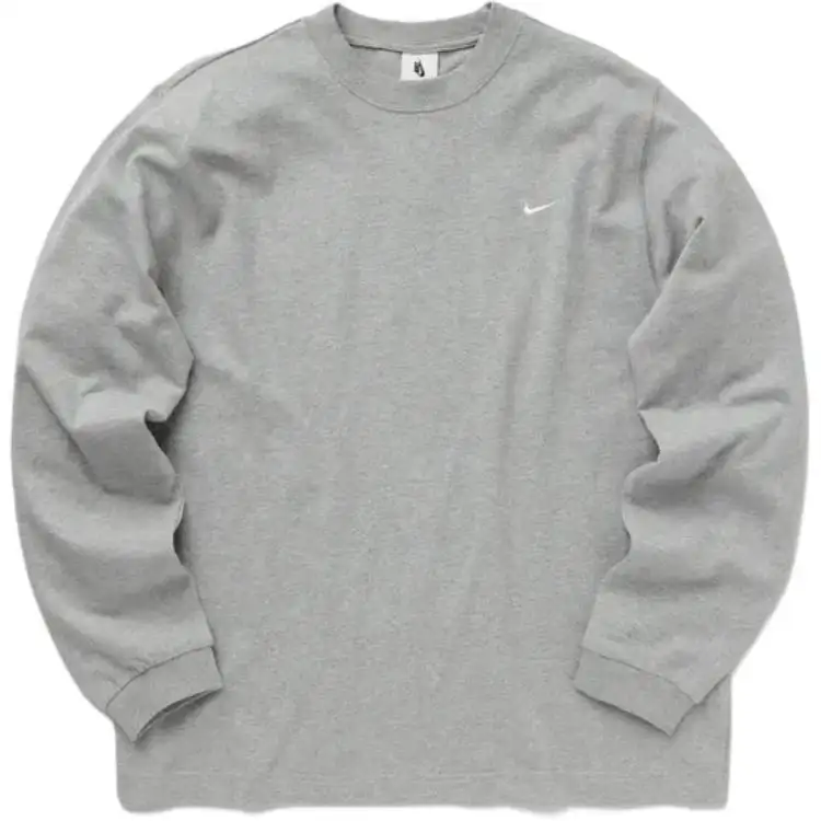 Nike Sweatshirts Men's Gray Crew Neck Moderate Other
