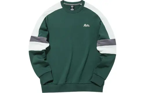 ANTA Life Collection Sweatshirts Men's Pond Green Crew Neck Moderate Regular