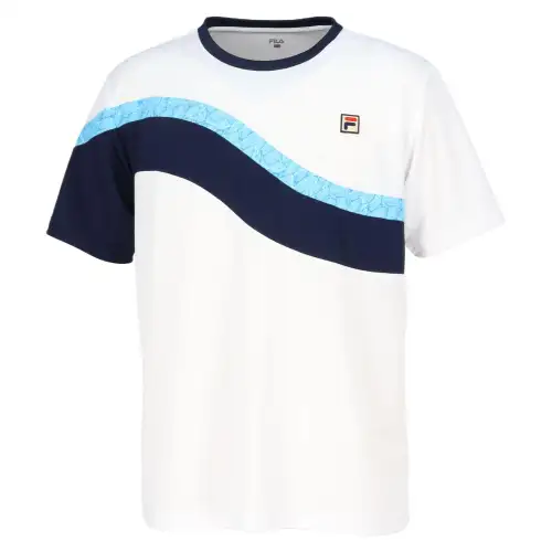 FILA T Shirts Men's White Crew Neck Moderate