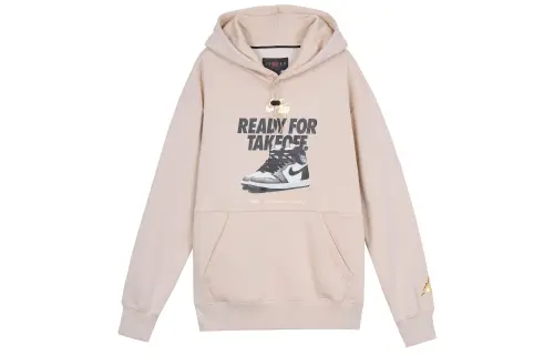 Jordan Sweatshirts Men's Light Khaki Hooded Moderate Other