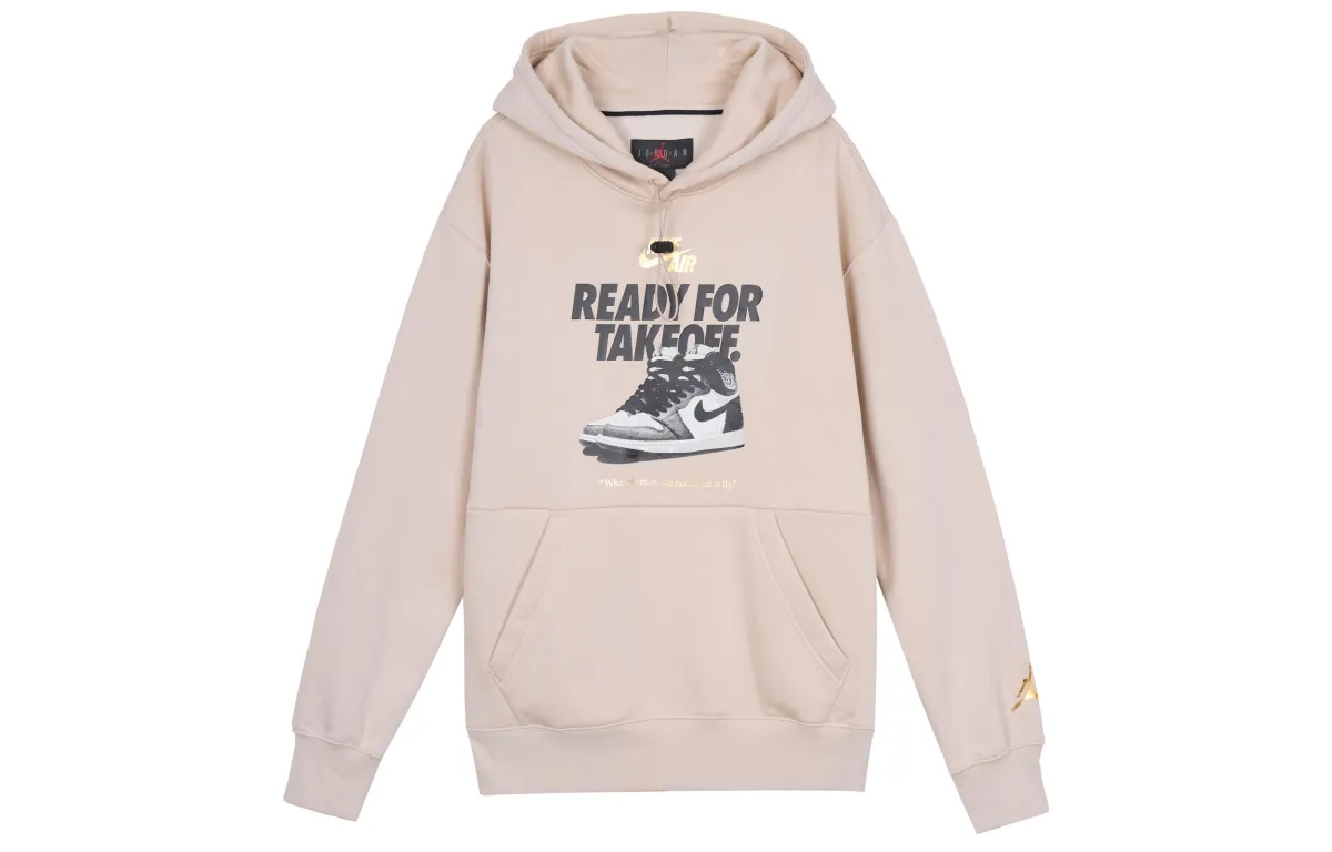 Jordan Sweatshirts Men's Light Khaki Hooded Moderate Other