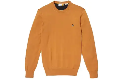 Timberland Sweatshirts Men's Orange Crew Neck Moderate Regular