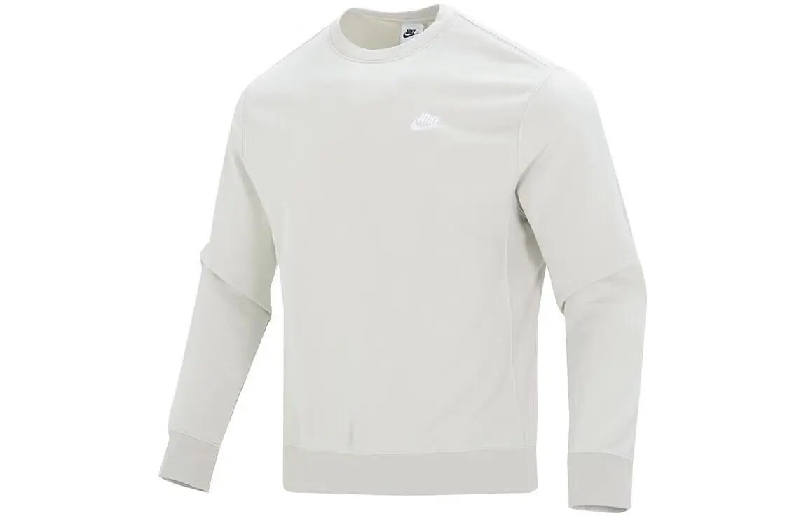 Nike Sweatshirts Men's Gray Crew Neck Moderate Regular