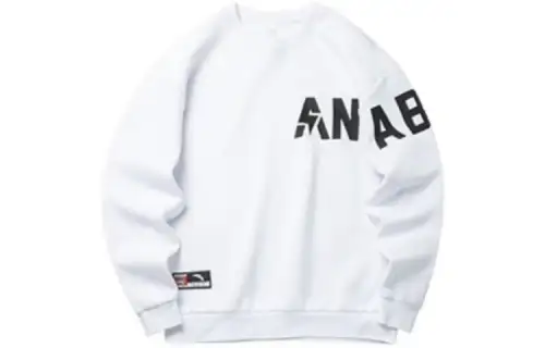 ANTA Variety Training Collection Sweatshirts Men's White Crew Neck Moderate