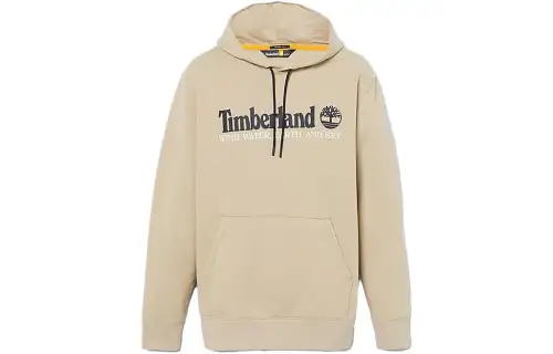 Timberland Sweatshirts Men's Khaki Hooded Moderate Regular