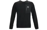 Under Armour Mission Sweatshirts Men's Black Crew Neck Thickened Regular