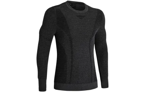 Under Armour IntelliKnit Sweatshirts Men's Jet Ash Crew Neck Moderate Regular