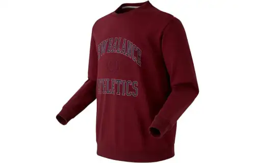 New Balance UNI NB Campus Sweatshirts Men's Red Crew Neck Moderate Other