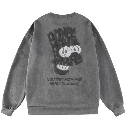 The Simpsons Sweatshirts Unisex Crew Neck Moderate Regular