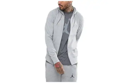 Jordan Sweatshirts Men's Gray Hooded Moderate