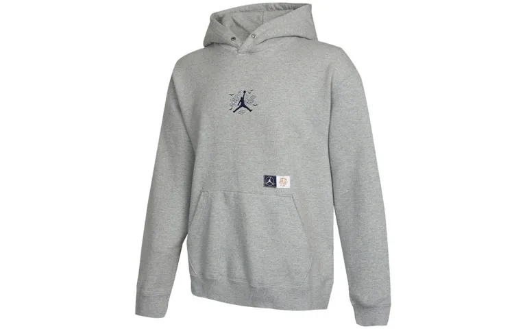 Jordan Sweatshirts Men's Gray Hooded Moderate Regular