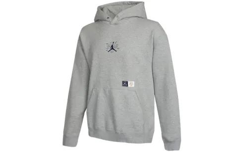 Jordan Sweatshirts Men's Gray Hooded Moderate Regular
