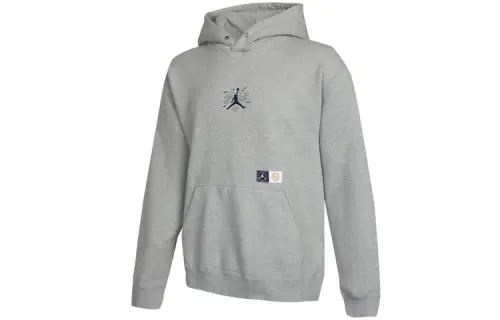 Jordan Sweatshirts Men's Gray Hooded Moderate Regular