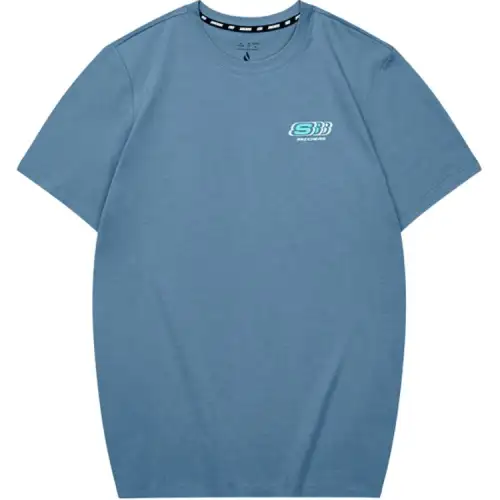 Skechers T Shirt Unisex Crown Blue