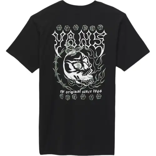 Vans T Shirts Men's Black Crew Neck Moderate
