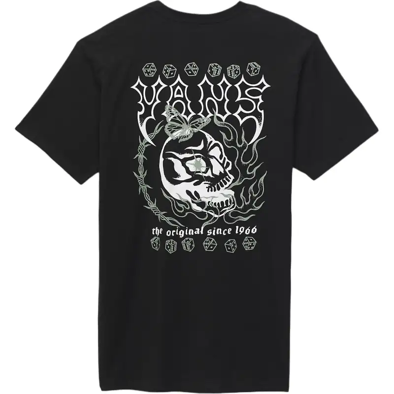 Vans T Shirts Men's Black Crew Neck Moderate