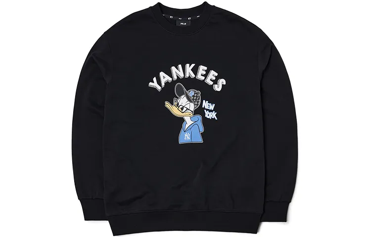 MLB X Disney Mlb X Disney Collaboration Sweatshirts Unisex Black Crew Neck Moderate Other