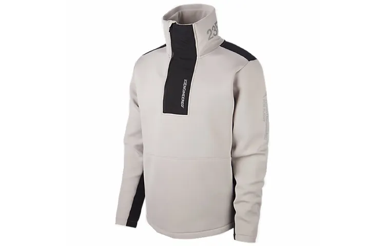Jordan Sweatshirts Men's Gray Stand Collar Moderate Regular