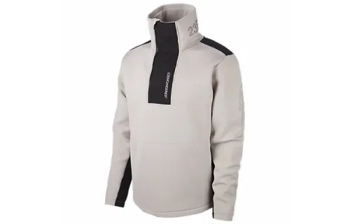 Jordan Sweatshirts Men's Gray Stand Collar Moderate Regular