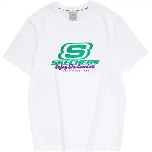 Skechers Colorful T Shirt Unisex Bright White