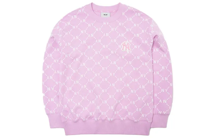 MLB Basic Logo Sweatshirt Unisex Pink