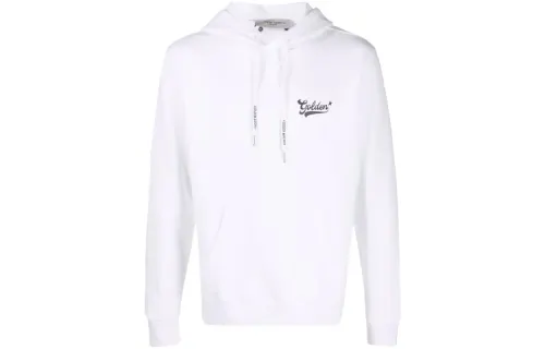 logo-print cotton hoodie