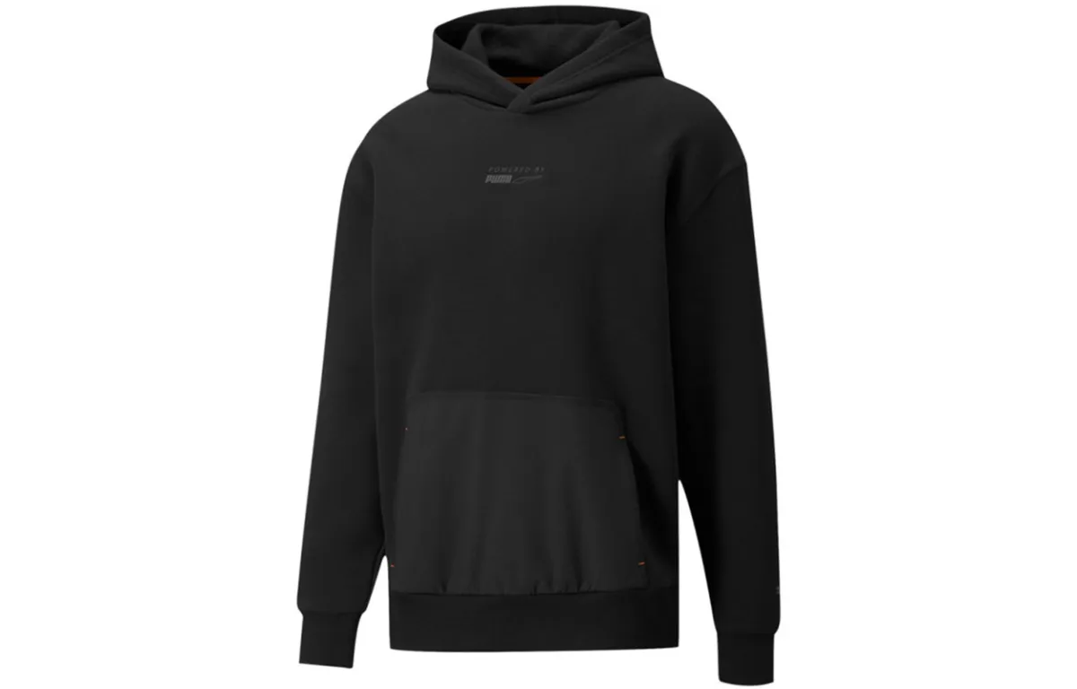 PUMA Sweatshirts Men's Black Hooded Moderate Regular