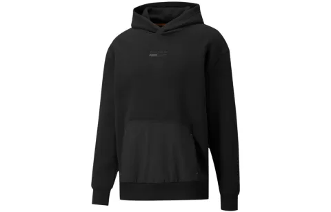 PUMA Sweatshirts Men's Black Hooded Moderate Regular