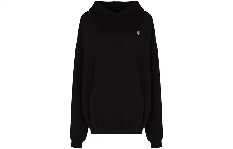 Vetements Sweatshirts Men's Black Hooded Moderate Regular