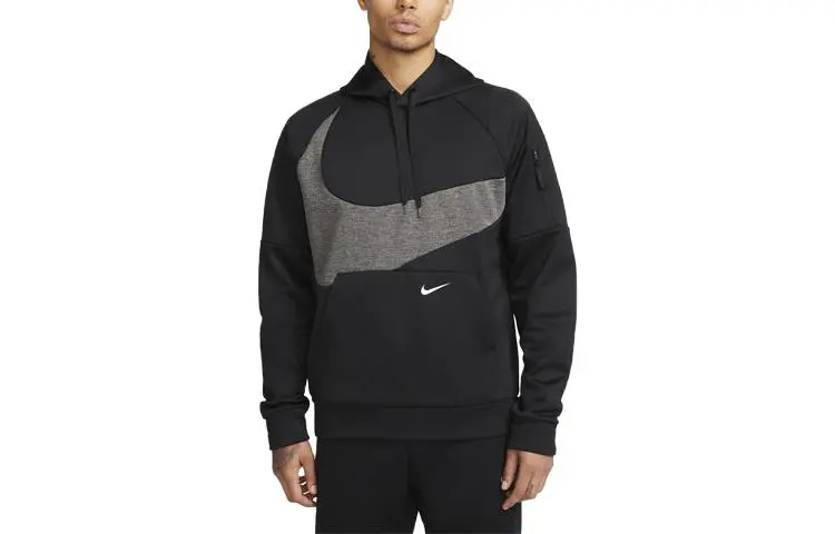 Nike Sweatshirts Men's Black Hooded Moderate Other