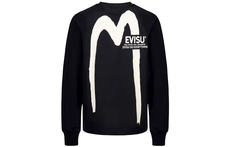EVISU Sweatshirts Men's Crew Neck Moderate Heavyweight