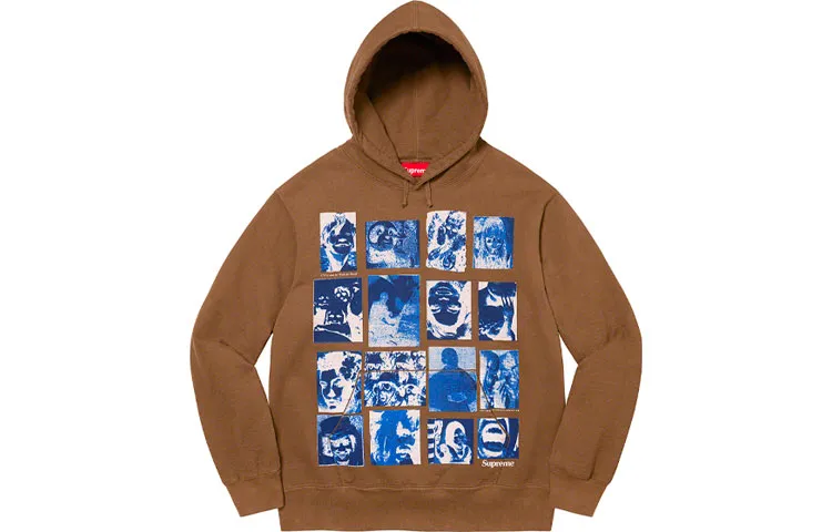 Supreme Collage Grid Hooded Sweatshirt