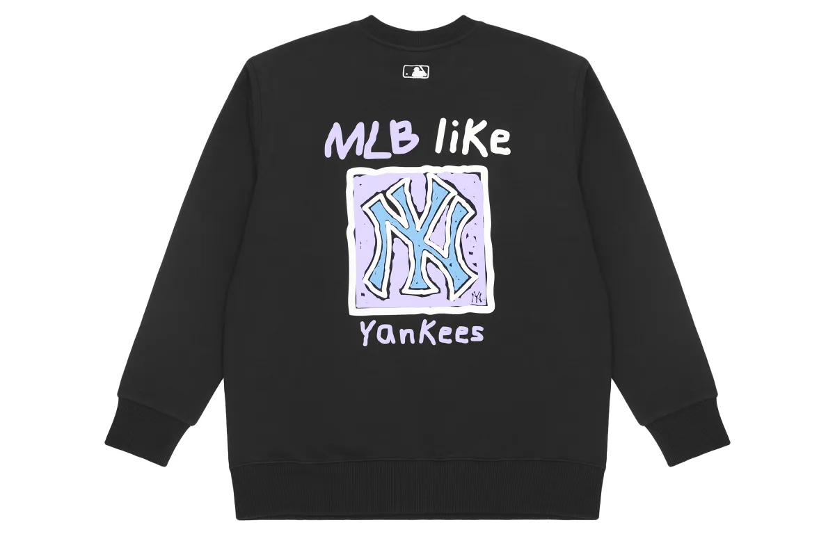 MLB New York Yankees Sweatshirt Fall Unisex Black