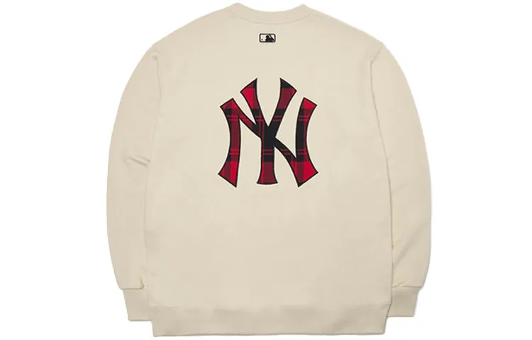 MLB Sweatshirts Unisex Cream Crew Neck Moderate