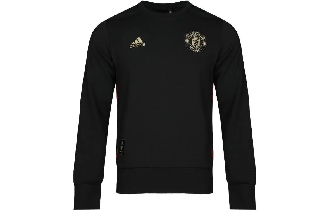 Adidas Sweatshirts Unisex Black Crew Neck Moderate Regular