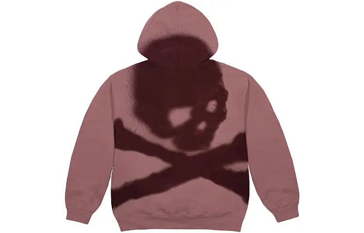 Travis Scott Cactus Jack For Mastermind Skull Zip Up Hoodie Washed Red