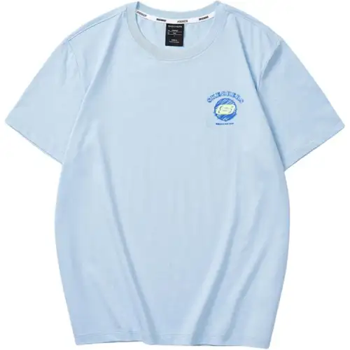 Skechers Colorful T Shirt Unisex Air Blue