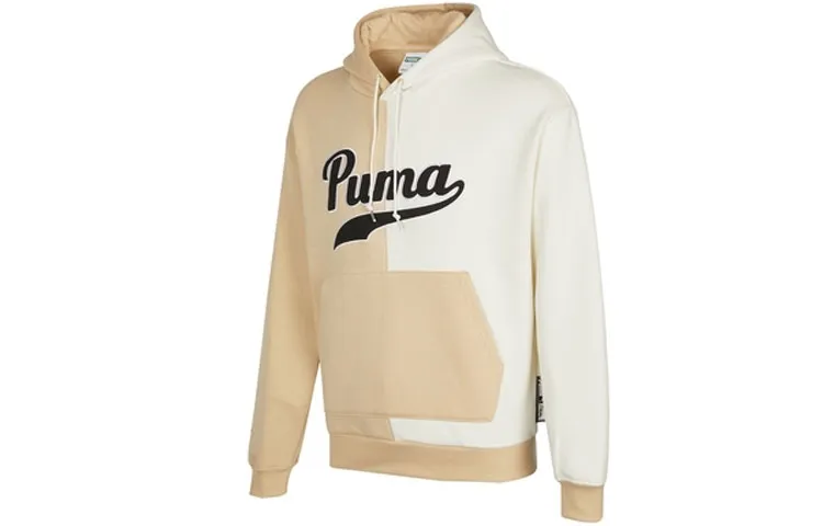 PUMA Sweatshirts Men's Light Umber Hooded Moderate Regular