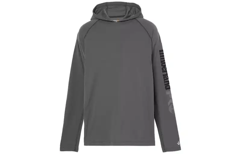 Timberland Sweatshirts Men's Asphalt Gray Hooded Moderate Regular