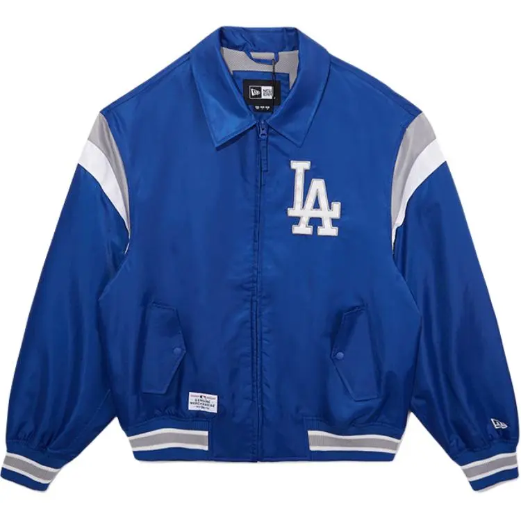 New Era SS25 Baseball Jacket Unisex Blue