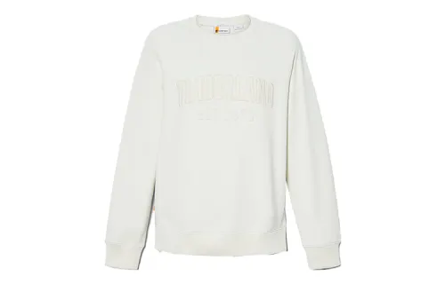 Timberland Sweatshirts Men's White Crew Neck Moderate Regular