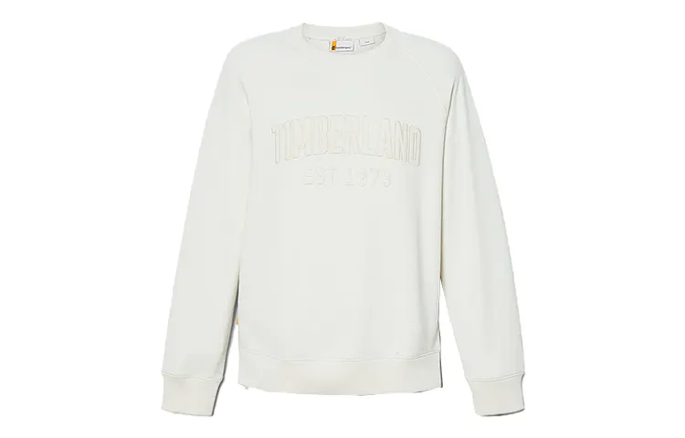 Timberland Sweatshirts Men's White Crew Neck Moderate Regular