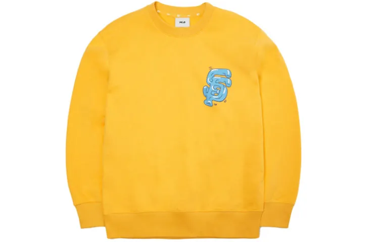 MLB San Francisco Giants Sweatshirts Unisex Yellow Crew Neck Moderate Other