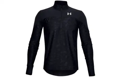 Under Armour Qualifier Sweatshirts Men's Black Stand Collar Moderate Regular
